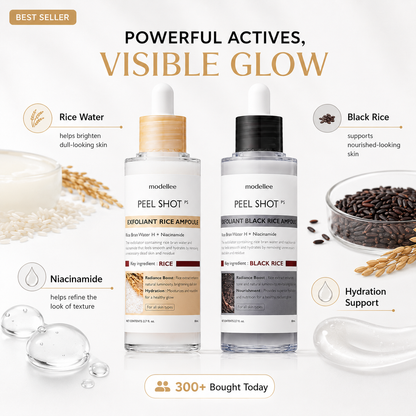 Glowing Rice Ampoule Double Effect Exfoliating Essence