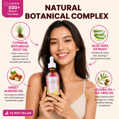 Cyperus Rotundus Oil for Hair Reduction