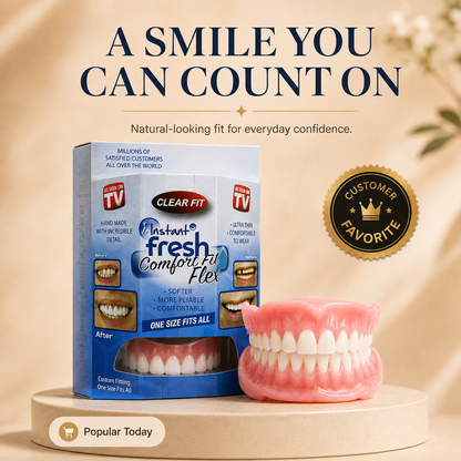 Comfort‑Fit Flexible Cosmetic Teeth for Senior Men