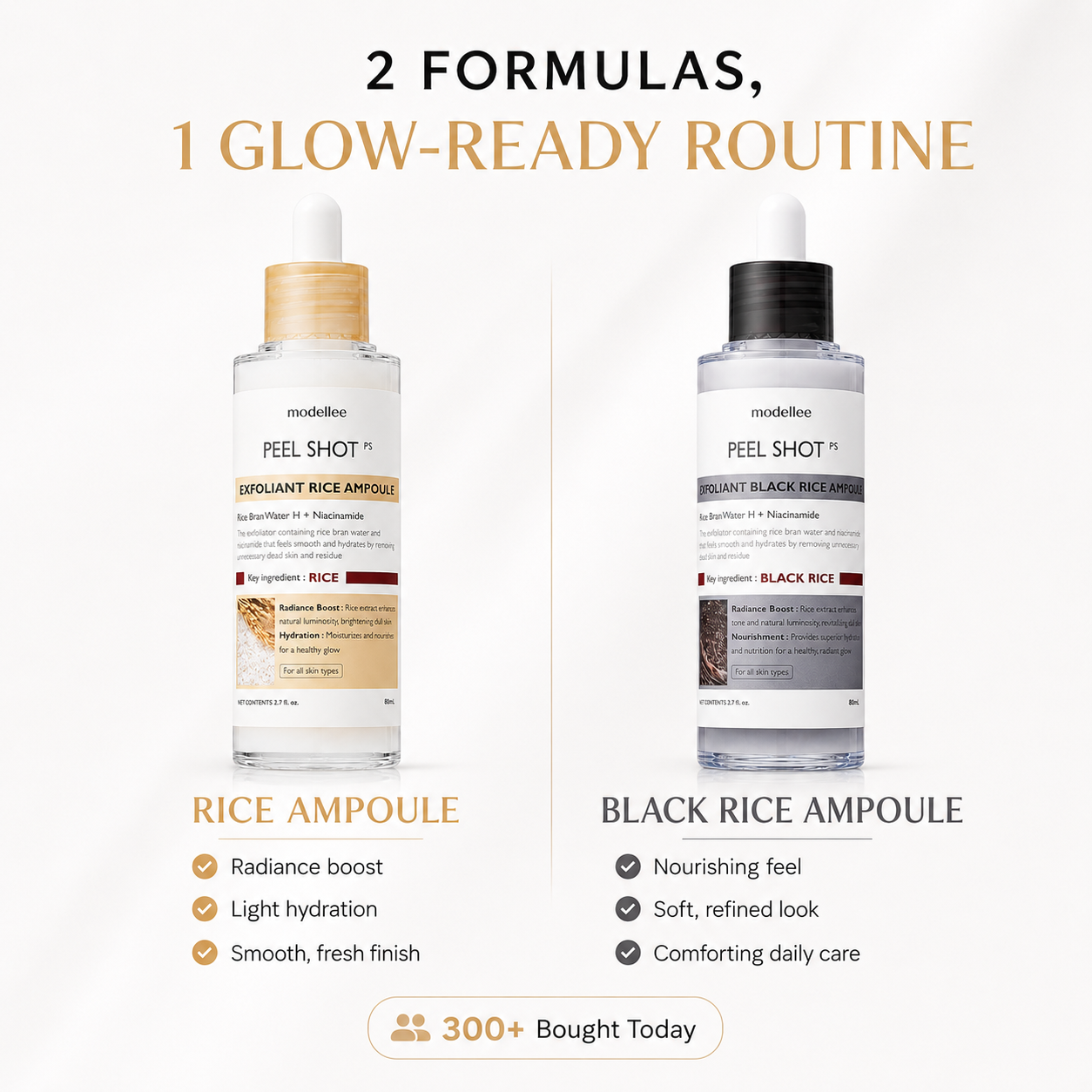 Glowing Rice Ampoule Double Effect Exfoliating Essence