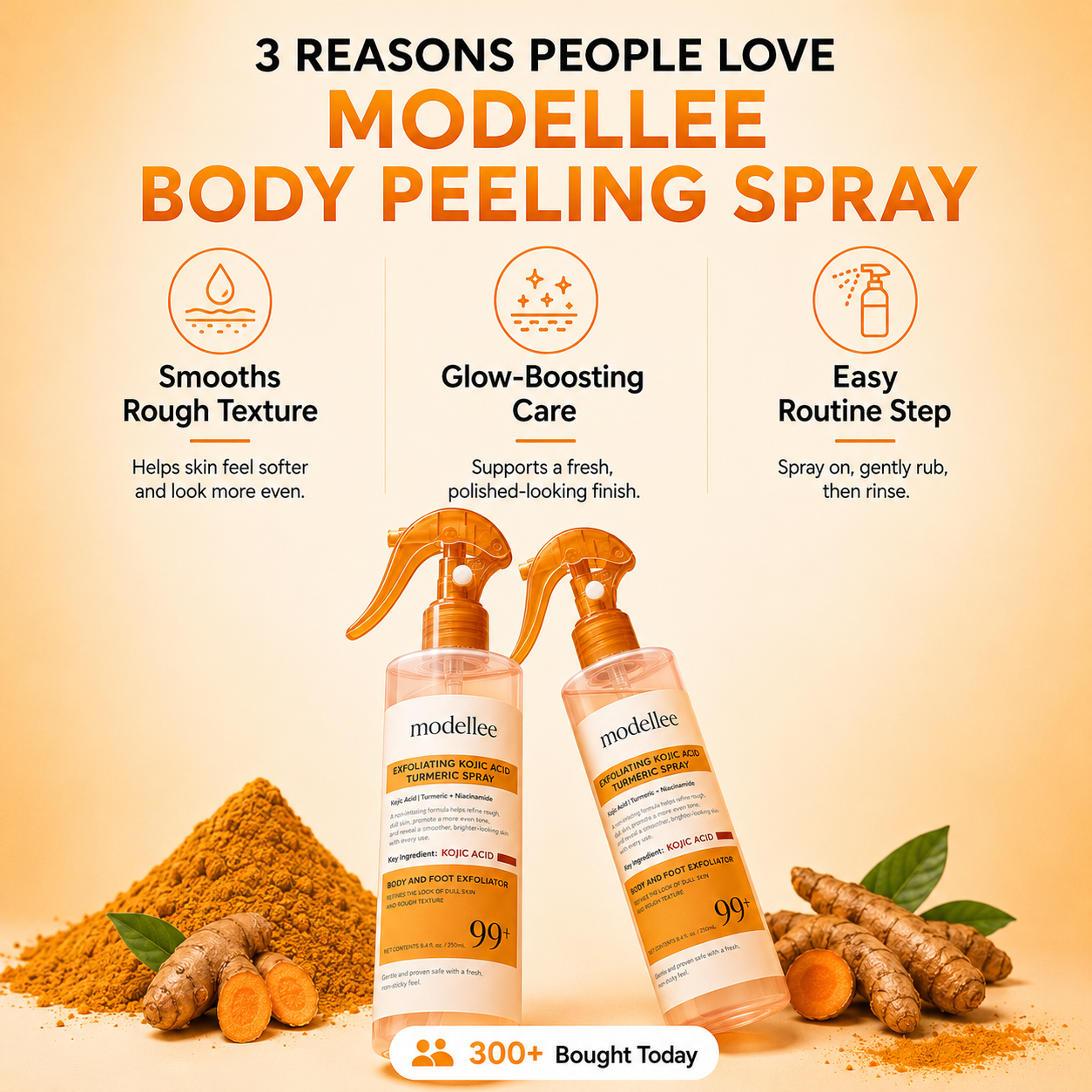 Peeling Shot Keratin Care Kojic Acid Turmeric Spray