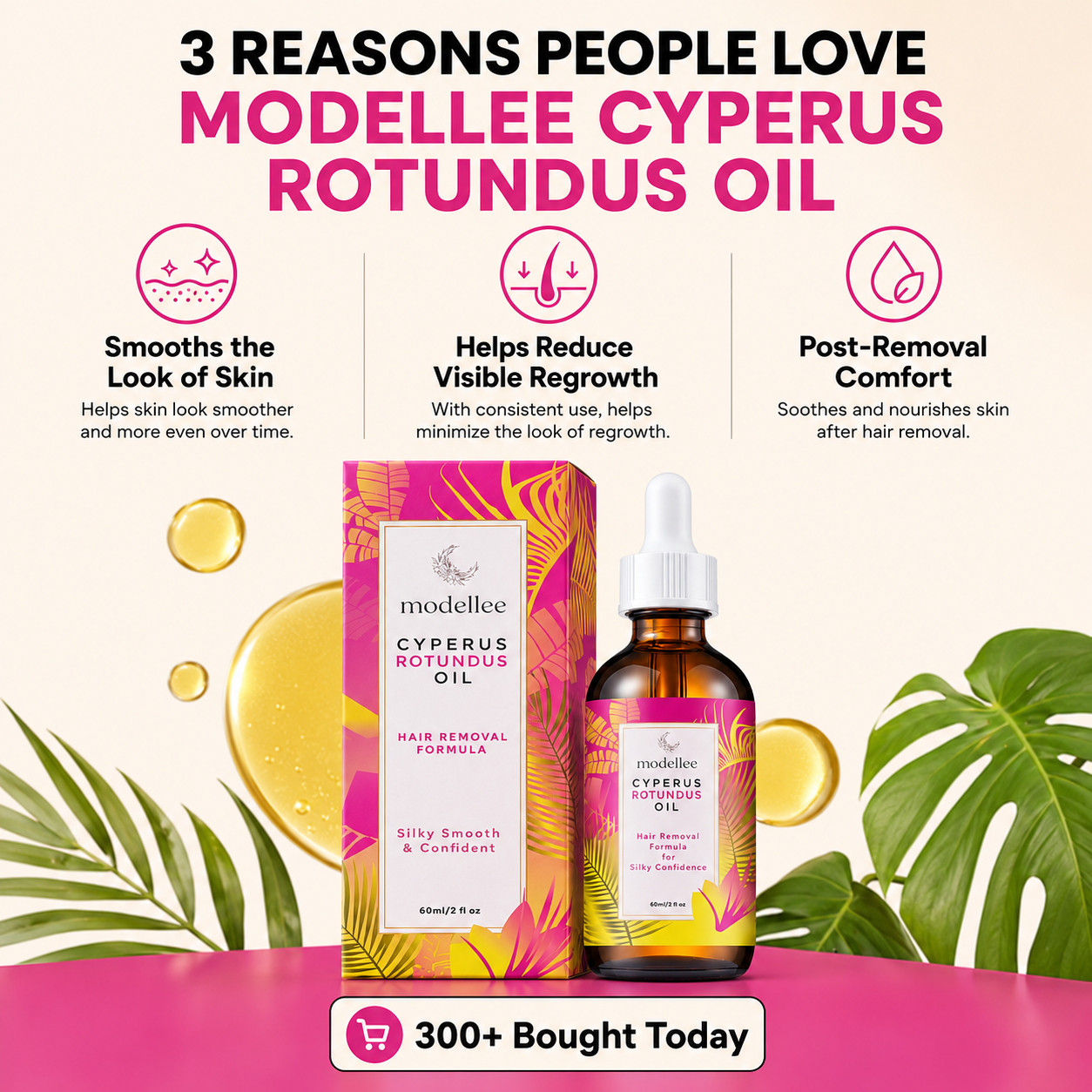 Cyperus Rotundus Oil for Hair Reduction