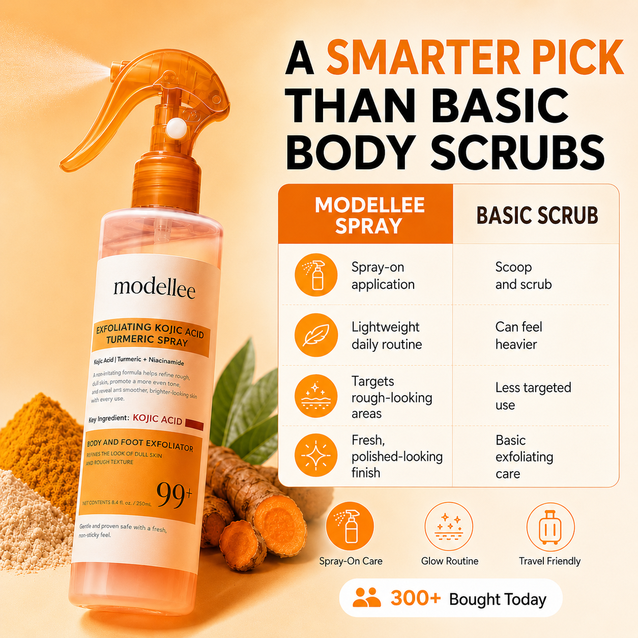 Peeling Shot Keratin Care Kojic Acid Turmeric Spray