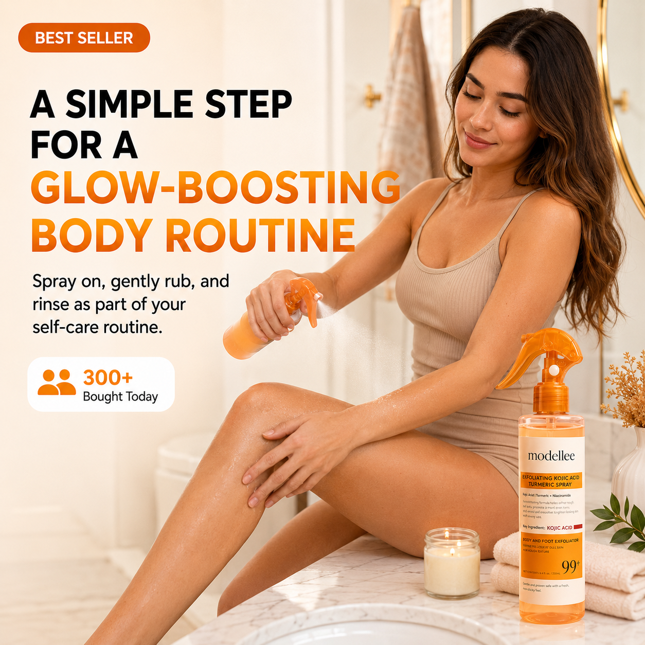 Peeling Shot Keratin Care Kojic Acid Turmeric Spray
