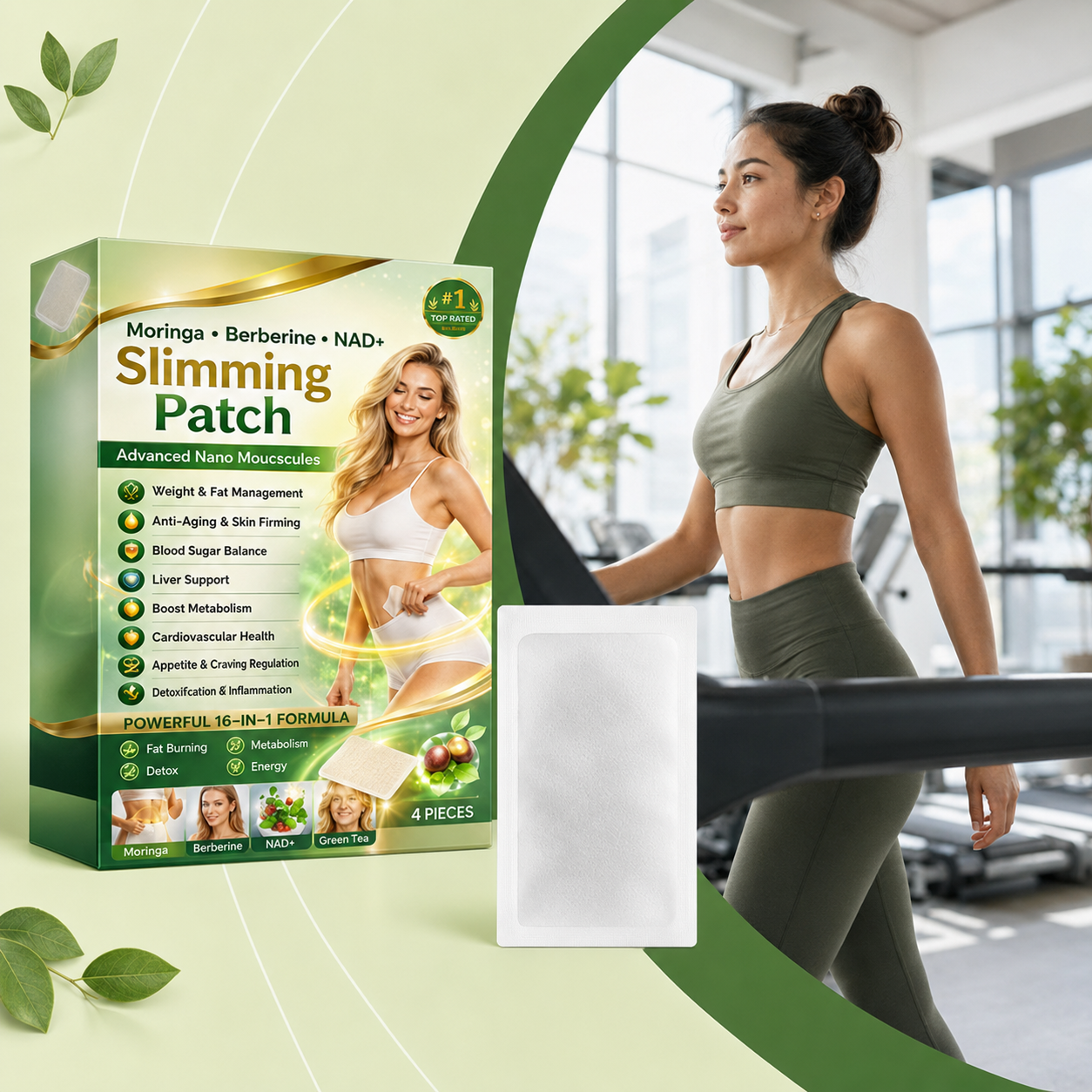 Moringa, Berberine & NAD+ Wellness Patch – Daily Body Care Support