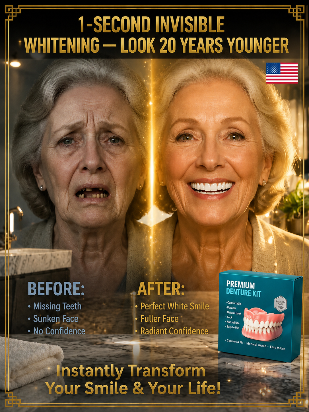 [Epic Upgrade] Premium Full Cover Dentures