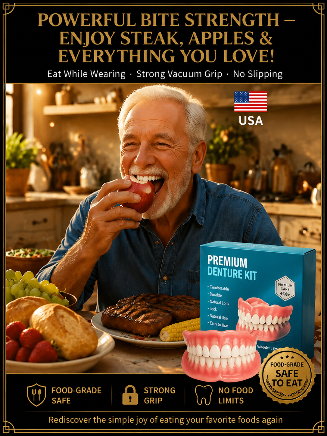 [Epic Upgrade] Premium Full Cover Dentures