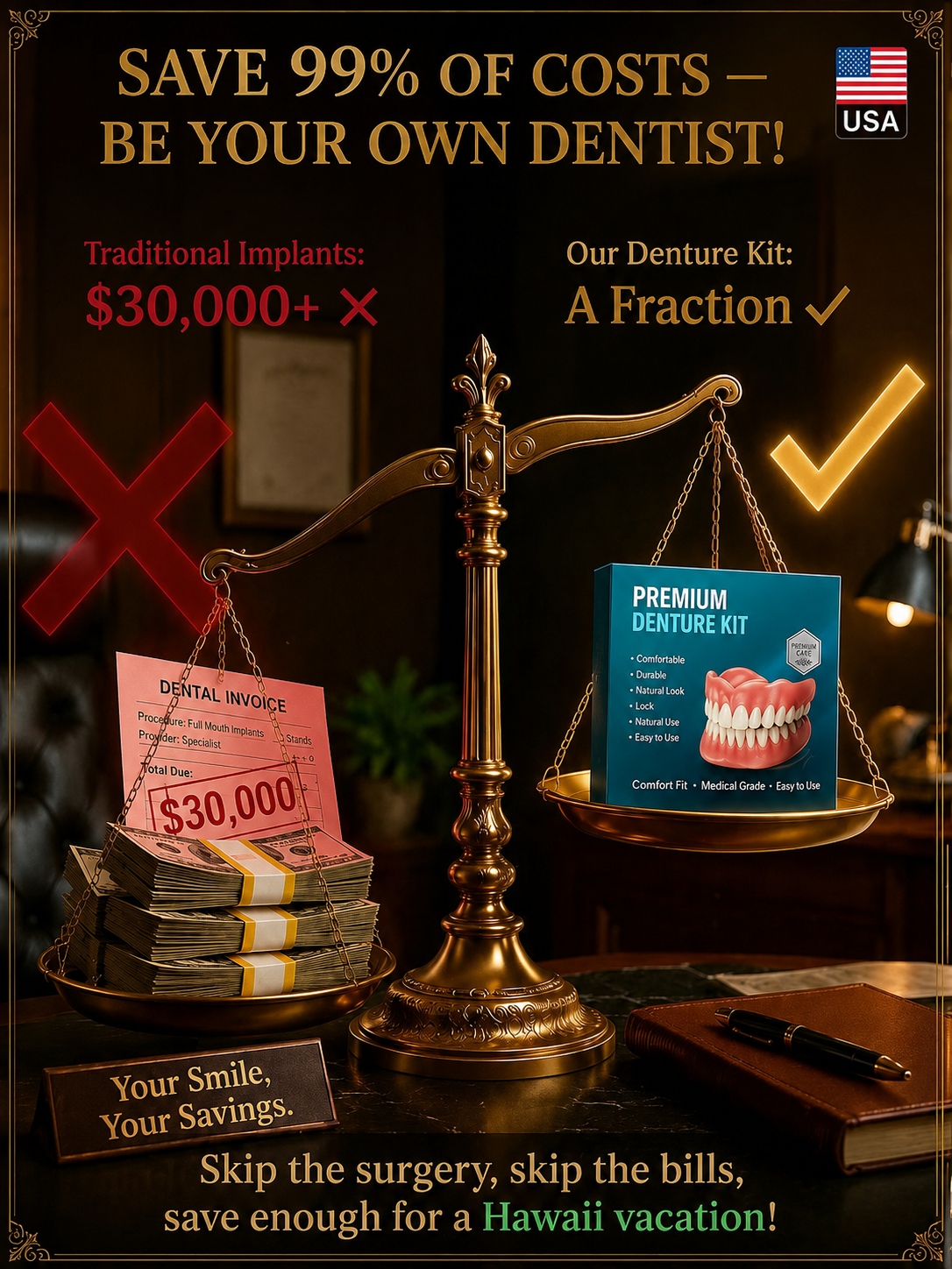 [Epic Upgrade] Premium Full Cover Dentures