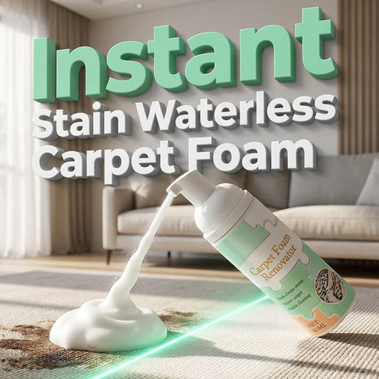 Waterless Carpet Foam Stain  Remover with Towel